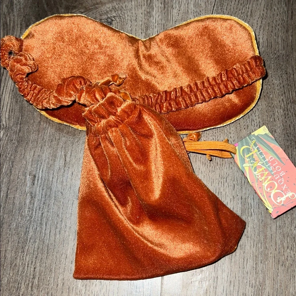 Leopard Print Sleep Mask with Pouch